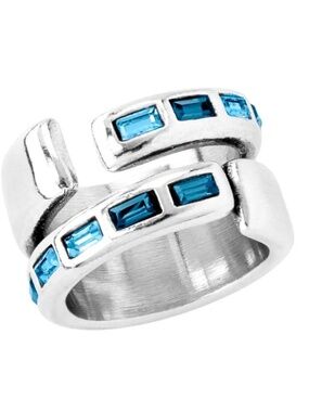 Uno de 50 nightbird wrap Swarovski crystals ring